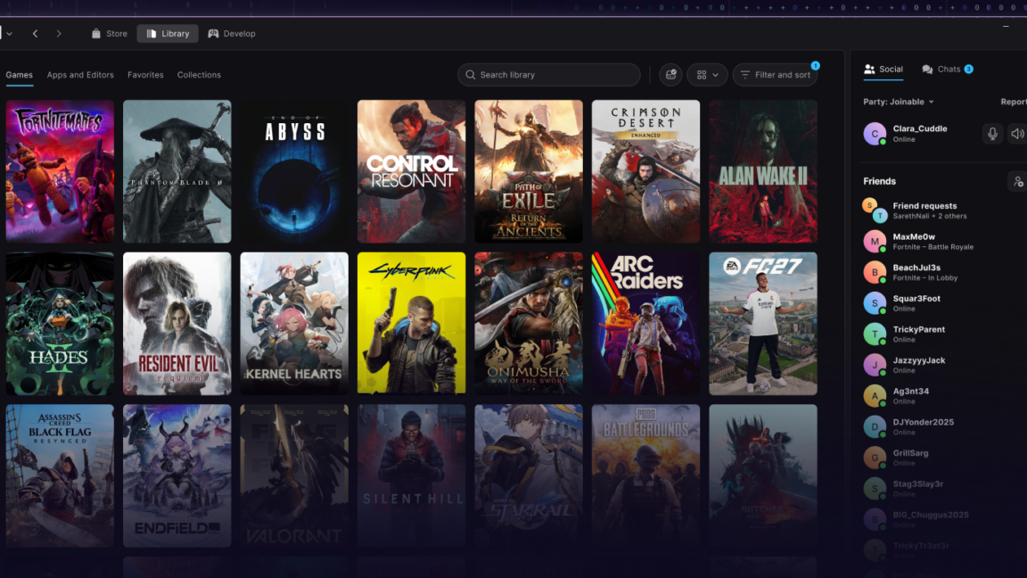 Epic, yeni vibe-coded Epic Games Launcher'ının Steam'den daha hızlı olduğunu iddia ediyor